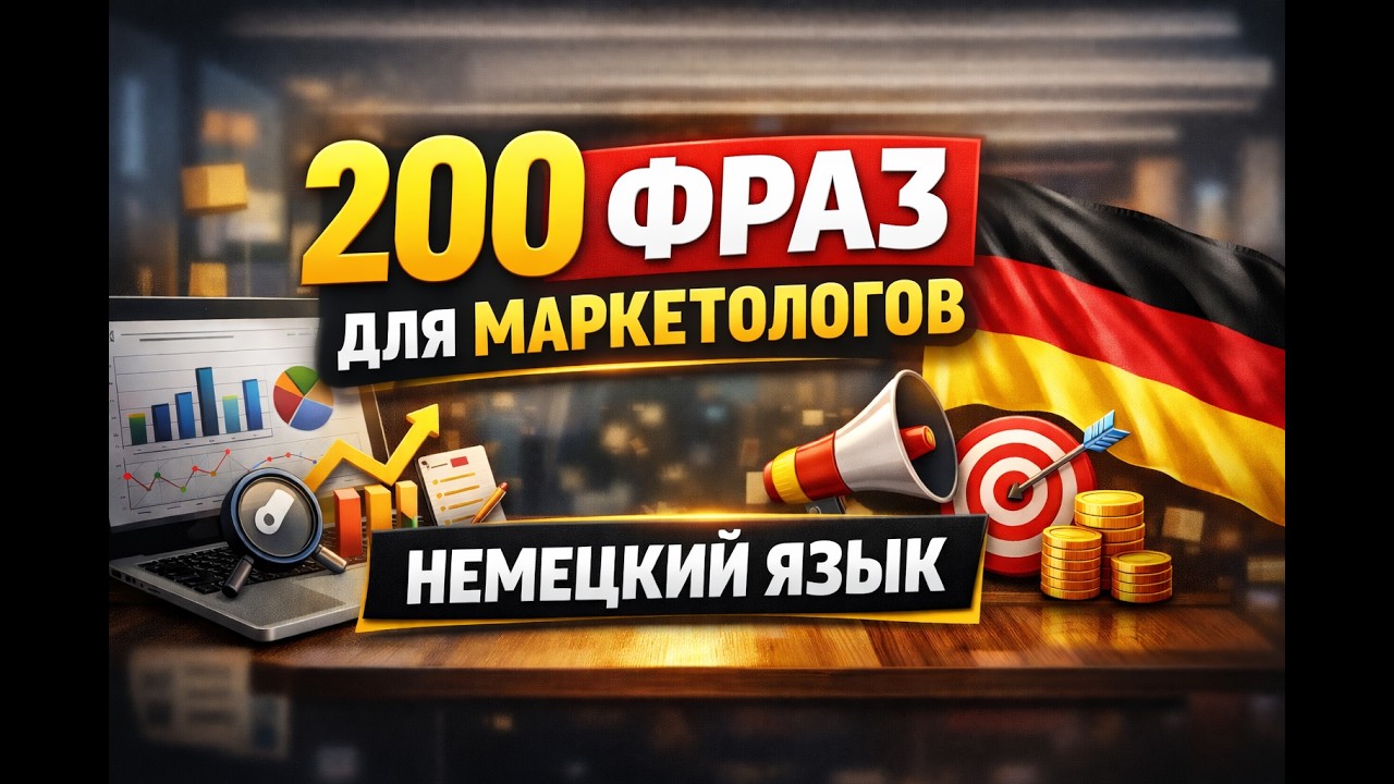 200 SEO ФРАЗ НА НЕМЕЦКОМ 🇩🇪 | Deutsch f&uuml;r Marketing & Arbeit в Германии (B2&ndash;C1)