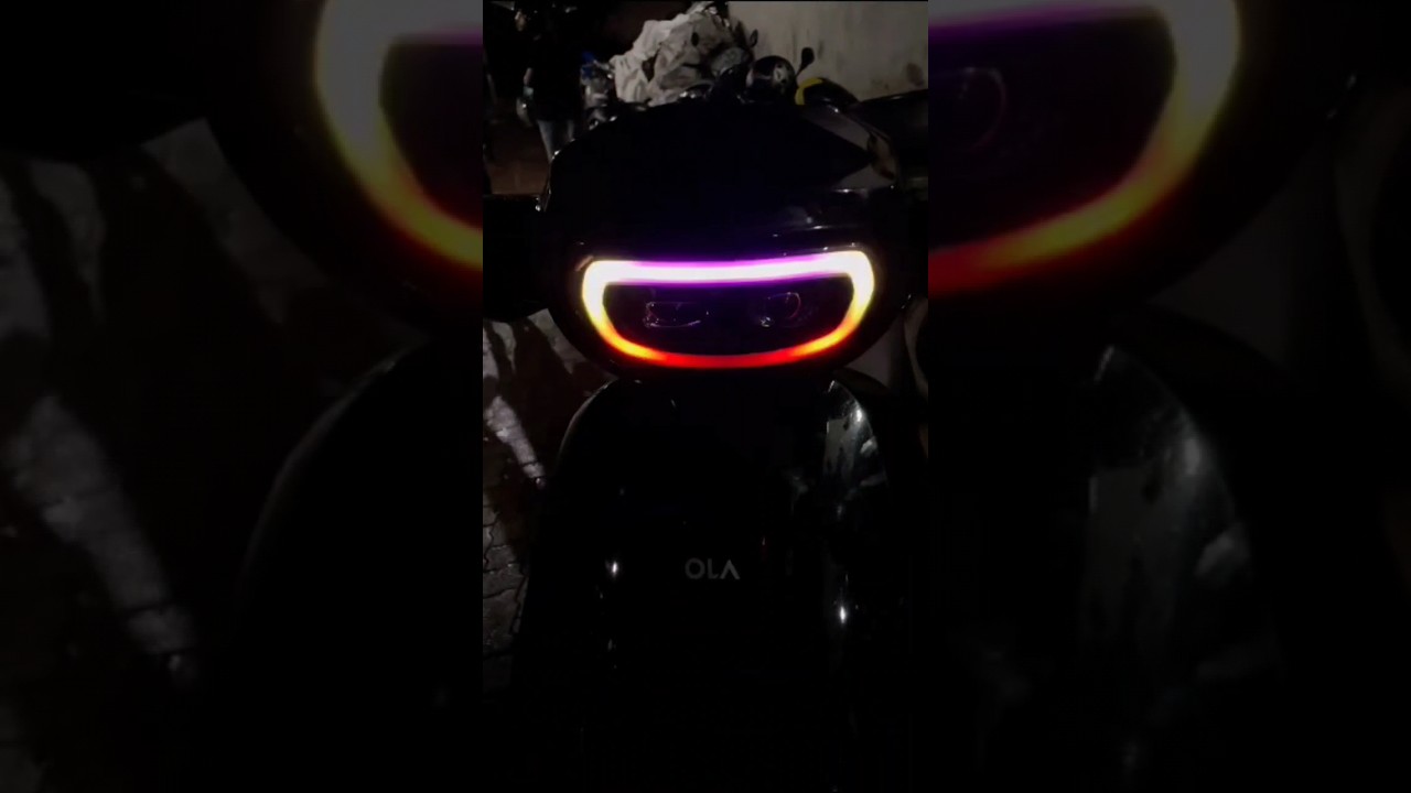 wow😍 ola rgb headlight🔥🤯  #viral #electric #shortvideo #trending #rgb #modification #s1air #olaair