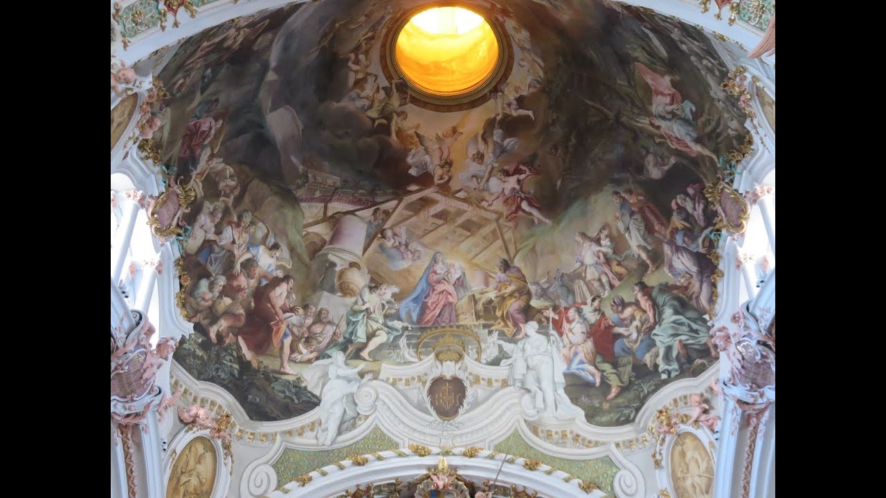 Einsiedeln SZ, Klosterkirche ULF, halbstündiges Vespergeläute (in voller Länge)