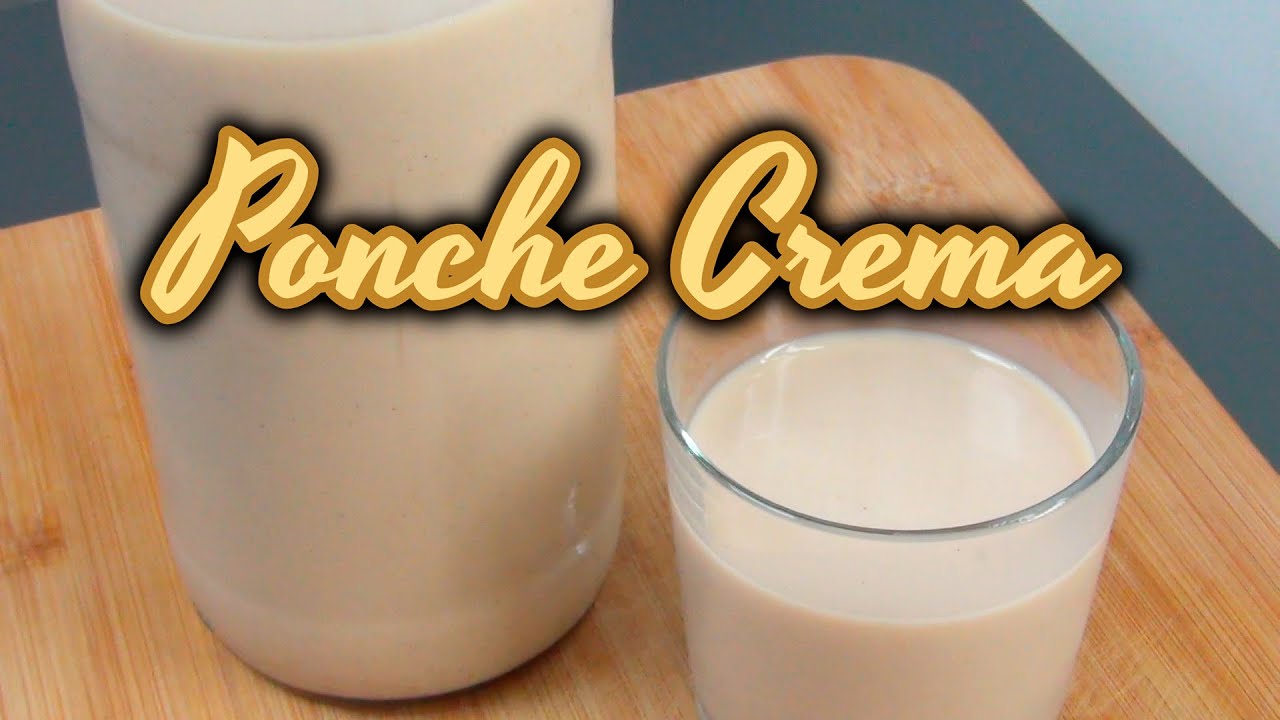 PONCHE CREMA RÁPIDO Y FÁCIL | RECETA CASERA | PASO A PASO