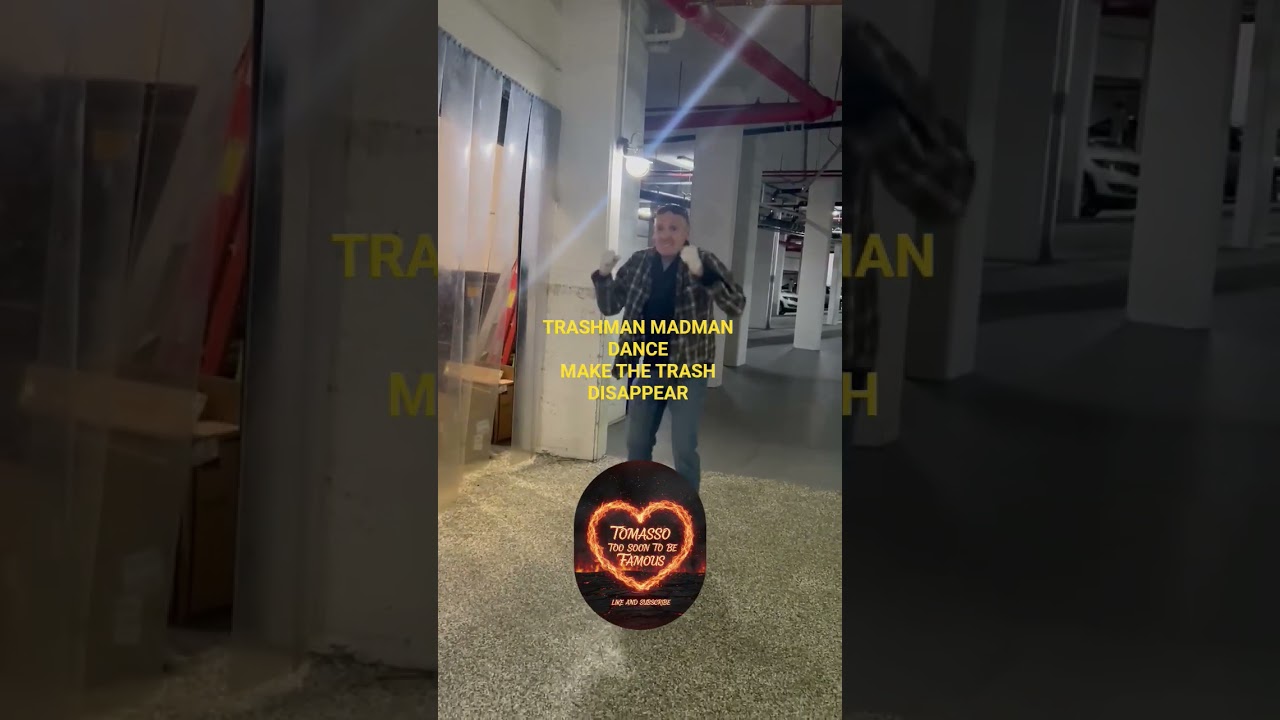 MADMAN TRASHMAN TOMASSO исполняет танец исчезновения мусора 