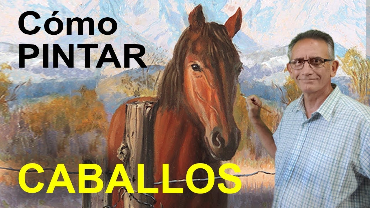 ¡Cómo PINTAR un CABALLO con óleos o acrílico y su color de PELAJE real!
