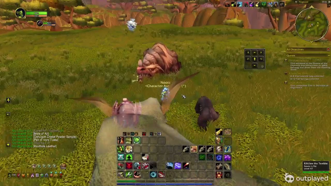 World of Warcraft - Nagrand Skinning farm Feb 15, 2026