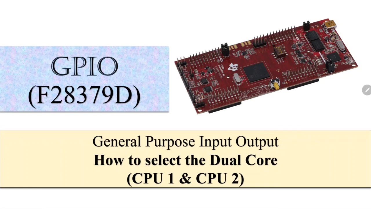 How to Select the GPIO for TMS320F28379D Microcontroller | Part 3