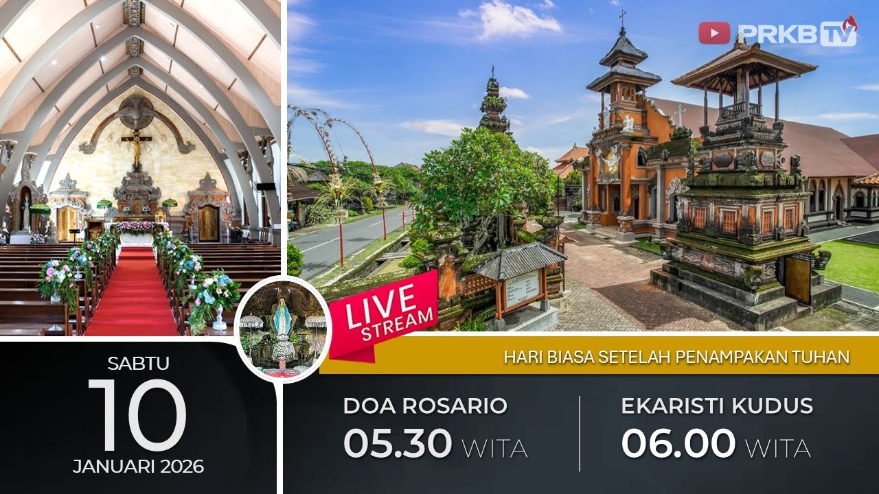 LIVE DOA ROSARIO & EKARISTI KUDUS,  SABTU 10/1/26 05.30 WITA
