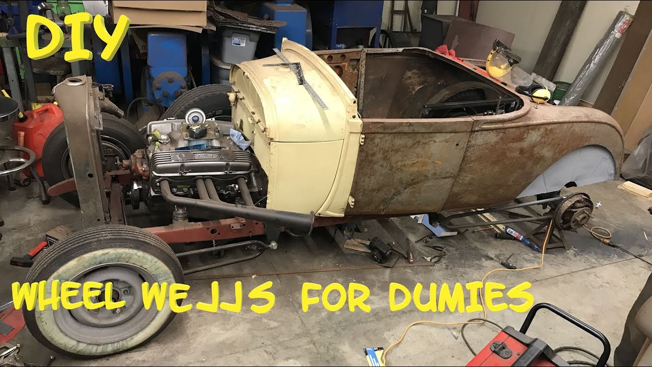 DIY Model A Wheel Well Fabrication.  1929 Model A Roadster, Model A Madness. Mad fabricator.