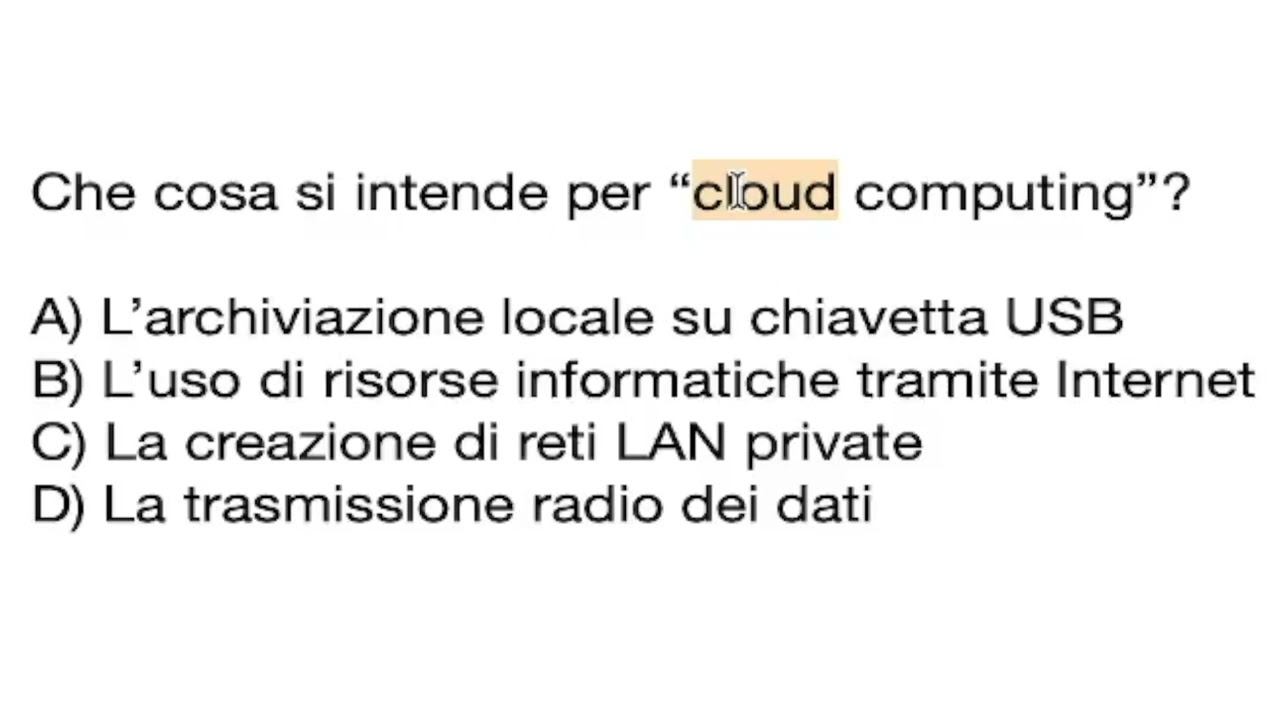 Concorsi pubblici informatica - protocolli, I/O, cloud, backup