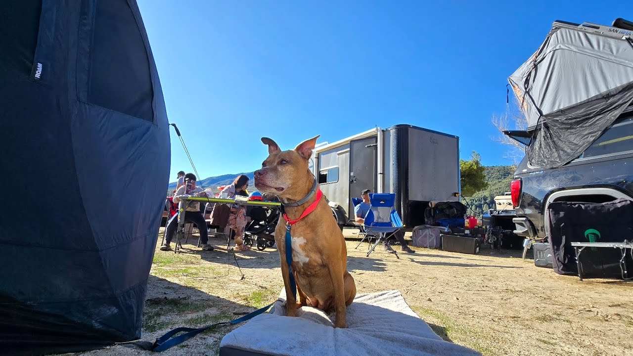 Lake Hemet Camping & Fishing trip with Fam&Friends part 1 ☝️