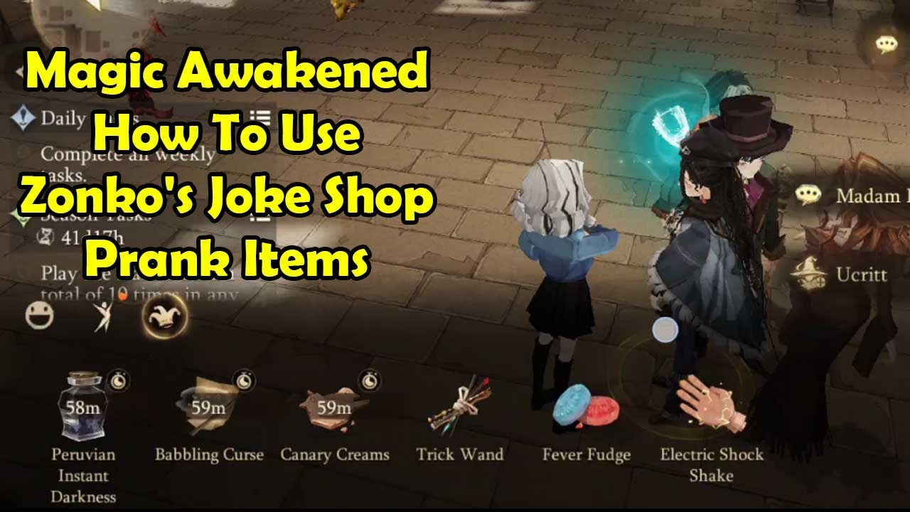 Harry Potter Magic Awakened How To Use Zonko's Joke Shop Prank Items