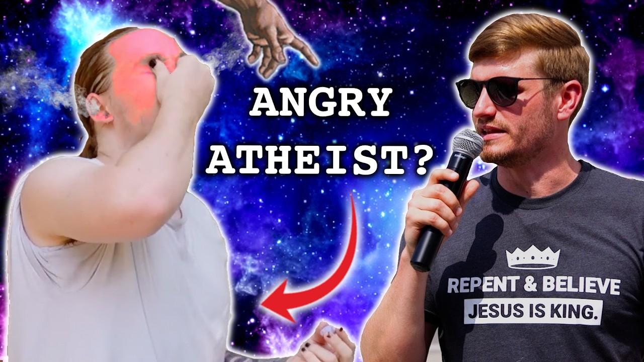 Street Preacher Lies About 'Angry' Atheist