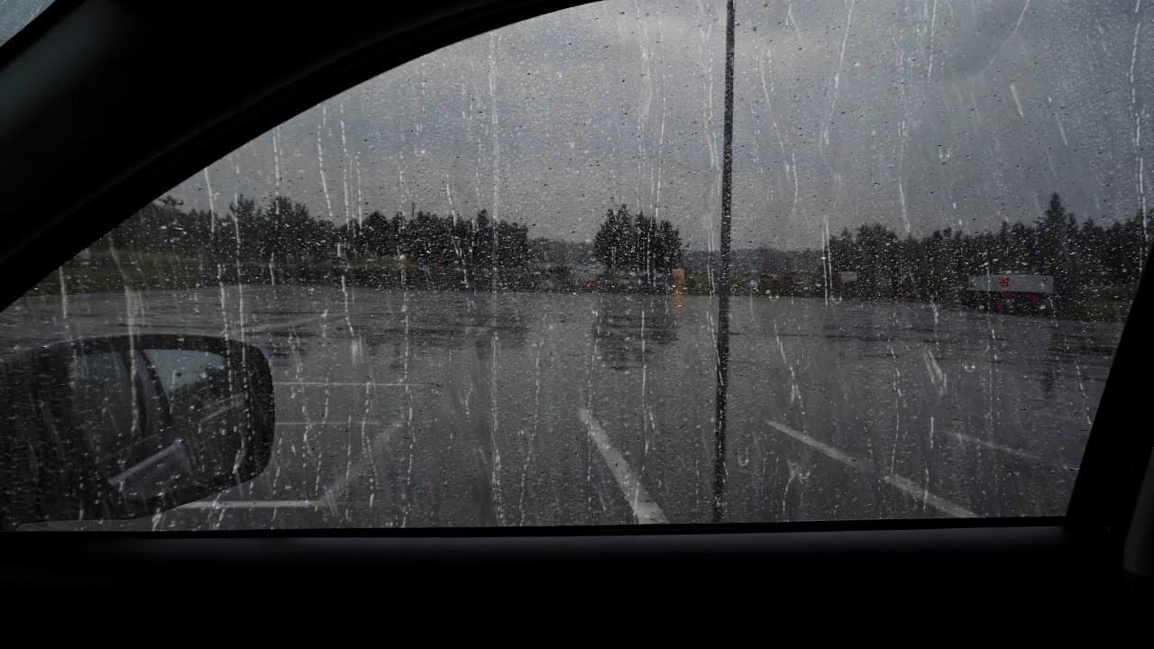 Heavy Rain on a Car Windshield - Sounds for Deep Sleep, Anxiety Relief, Focus, Calming