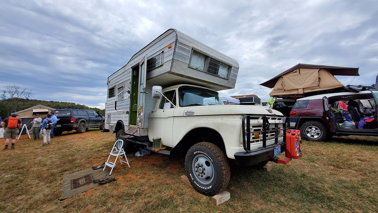 Overland Upgraded 1964 Ford F-350 Open Road 4x4 Vintage Motorhome