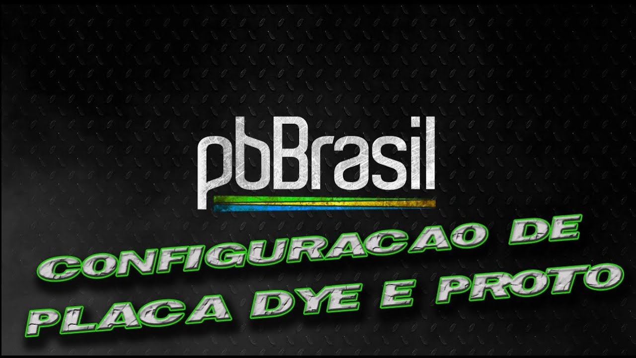 Paintball Brasil - Configuração de Placas Proto e Dye