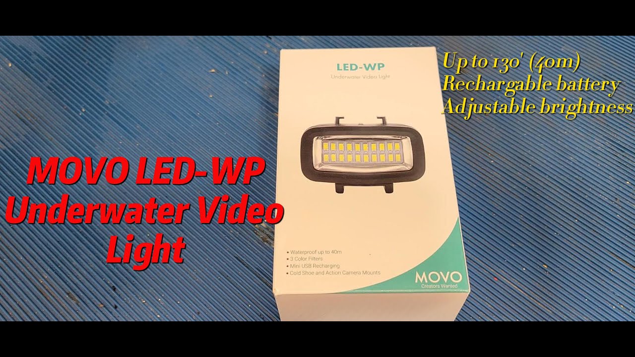 MOVO LED-WP Underwater Video Light Unboxing