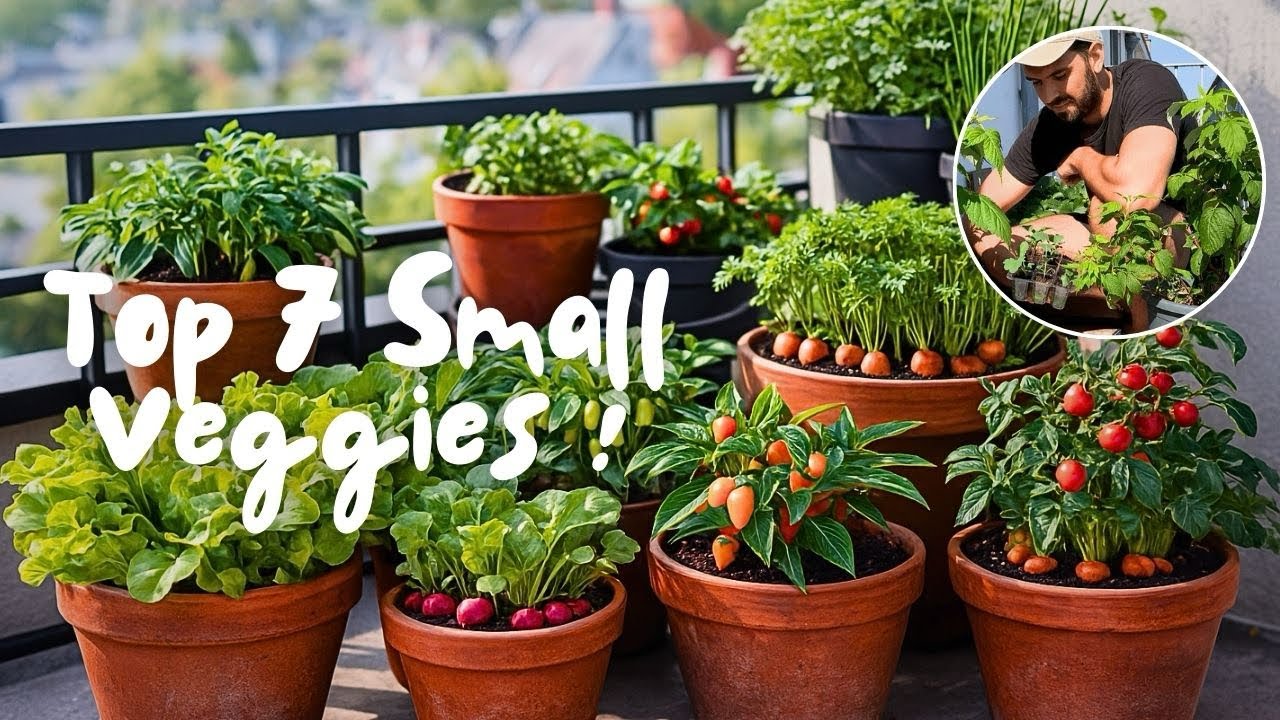 7 Best Small Vegetables to Grow on Balconies & Windowsills (Super Easy!)