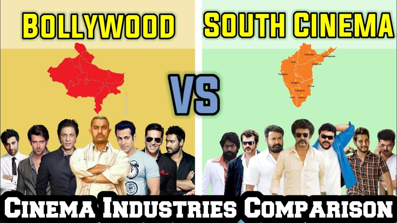Bollywood VS South cinema | Bollywood VS South indian Cinema | Bollywood | South Cinema|Mobile Craft