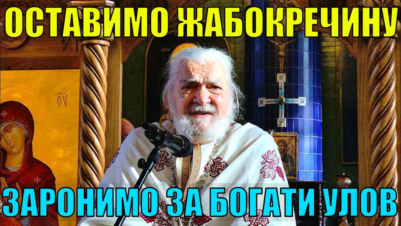 ОТАЦ ВОЈИСЛАВ БИЛБИЈА: Не копајте по животном плићаку него зароните у дубине духовне ради спасења!