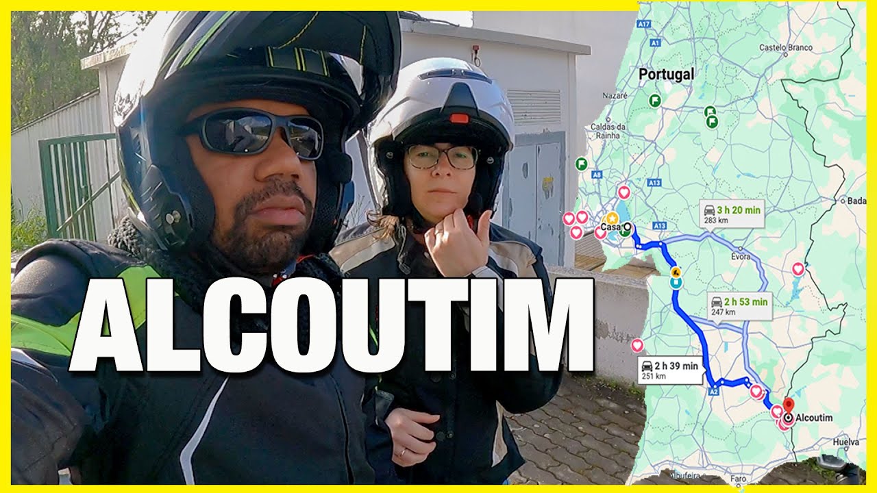 PASSEIO DE MOTO ATÉ ALGARVE | ALCOUTIM | ALENTEJO | SANLÚCAR DE GUADIANA | ESPANHA - PORTUGAL
