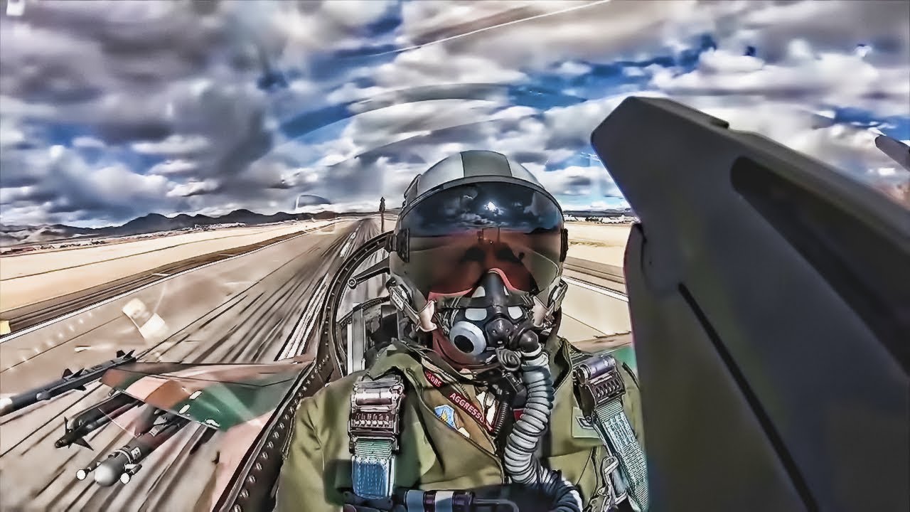 64th Aggressor F-16s & Aerial Cockpit View &bull; Red Flag 2019