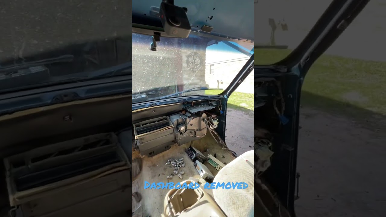 OBS Chevy truck dashboard removal. #obschevy #silverado  #restoration #chevytrucks #dashboard
