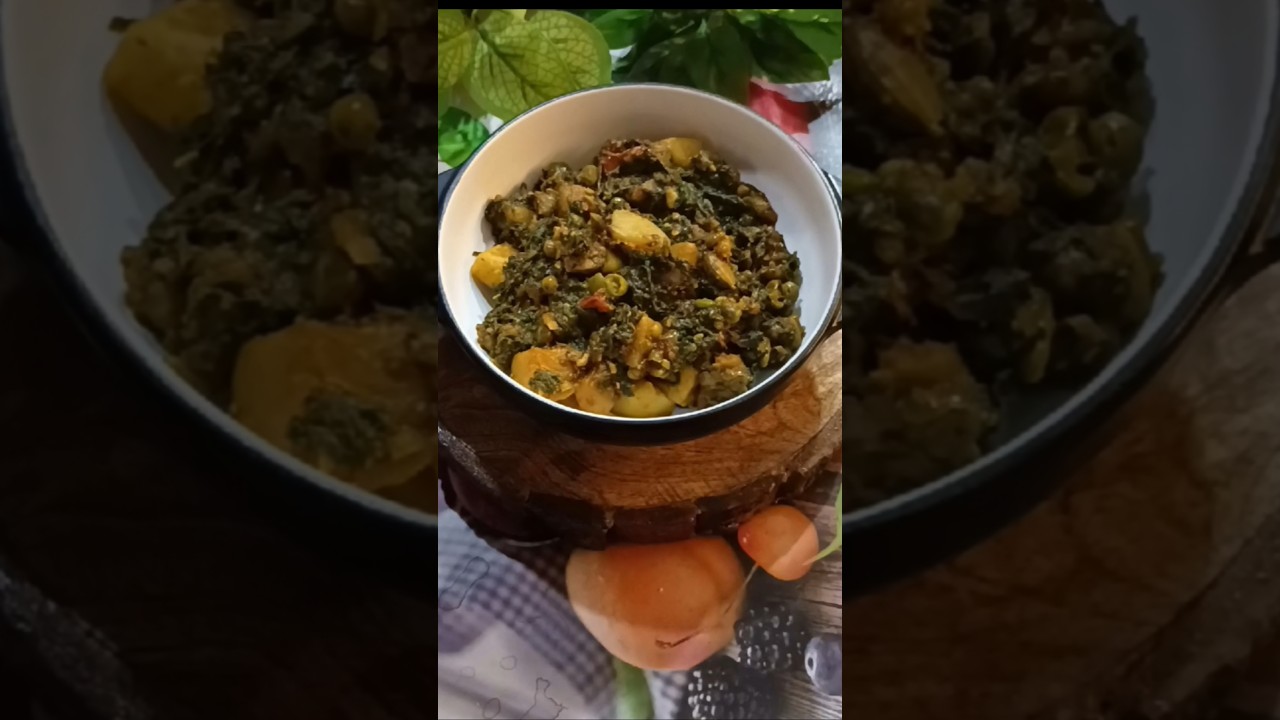 Aloo Palak Matar Ki Sabji|Aloo Palak Matar Ki Sukhi Sabji 
