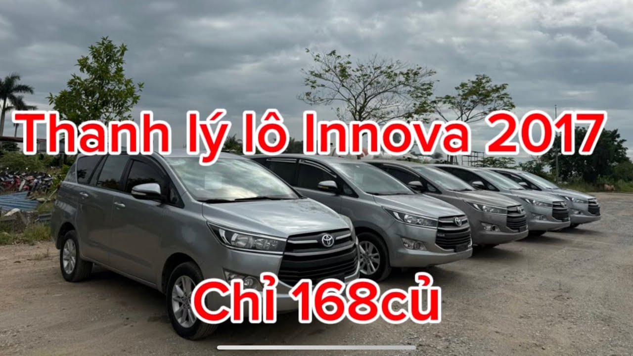 Thanh lý lô Innova 2017 1chủ chỉ 168củ 8chô gầm cao máy thoáng cho ae khởi nghiệp 