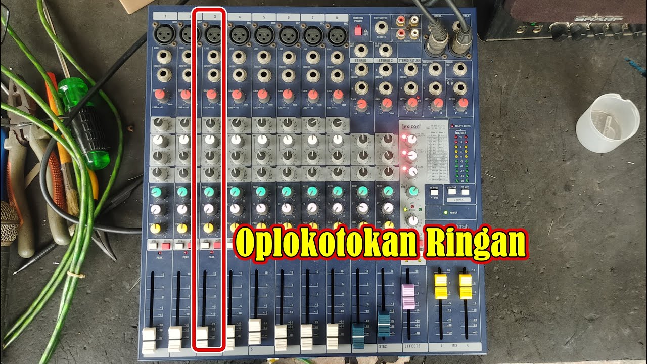Servis Mixer Soundcraft EFX8 Rusak Line Channel 3 Tidak Mau