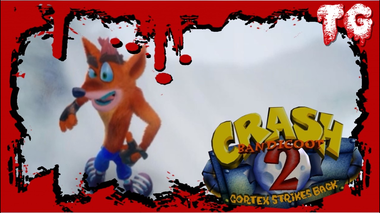 Убегающий белый медведь в игре CRASH BANDICOOT 2: CORTEX STRIKES BACK