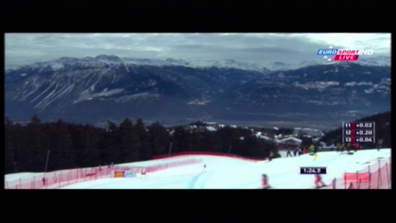 Adrien Théaux Super G Crans Montana 2ème place