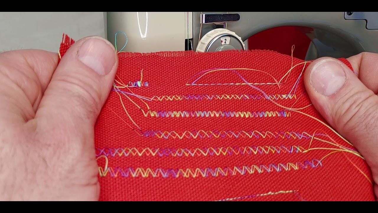 Double needle sewing (NECCHI)