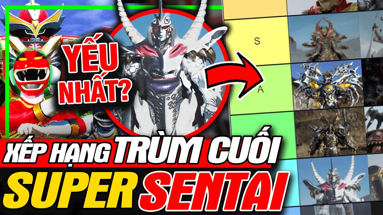 SUPER SENTAI: Xếp Hạng Trùm Cuối - Boss Nào Mạnh Nhất? | meXINE