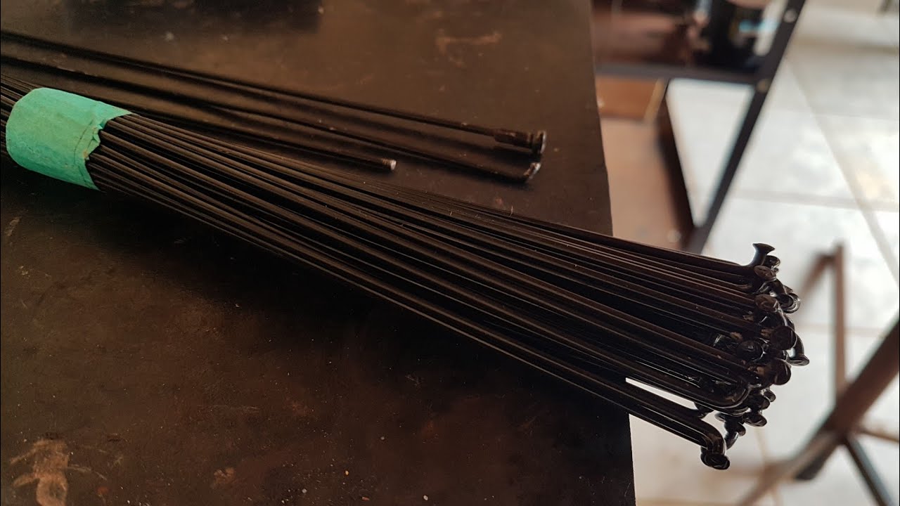 Raios de inox ou aço carbono... é fácil de identificar!