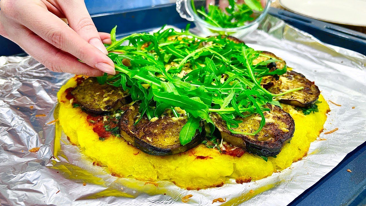 Вегетарианская пицца без муки с баклажанами без жарки! Вкусное здоровое питание для похудения!