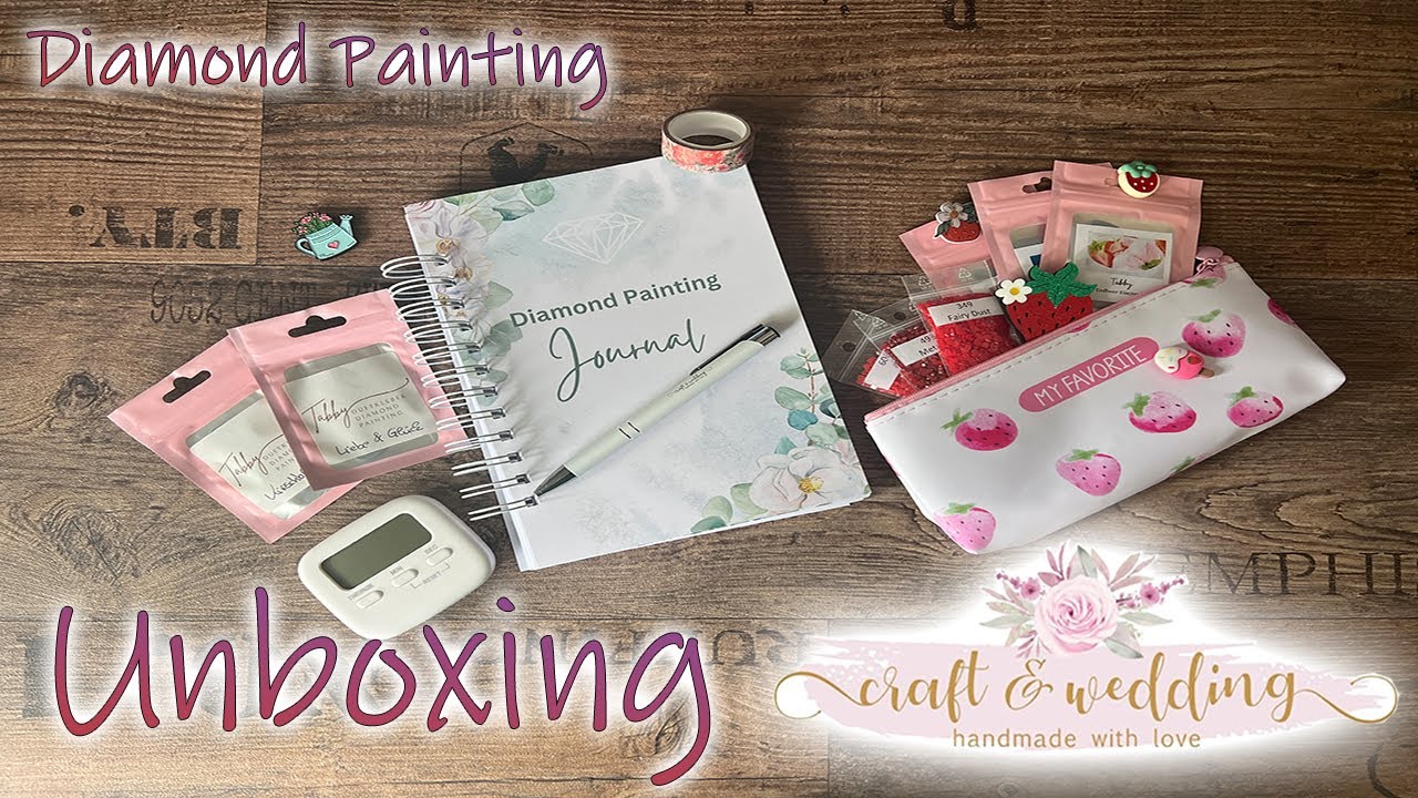 Diamond Painting  Unboxing | Erdbeer Case Set von Craft and Wedding und weitere tolle Produkte