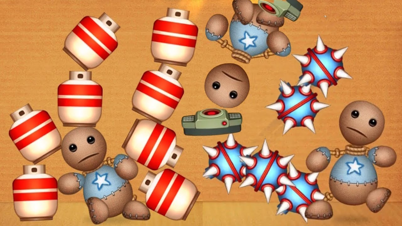 All Explosives WEAPONS with BLOOD | Kick The Buddy