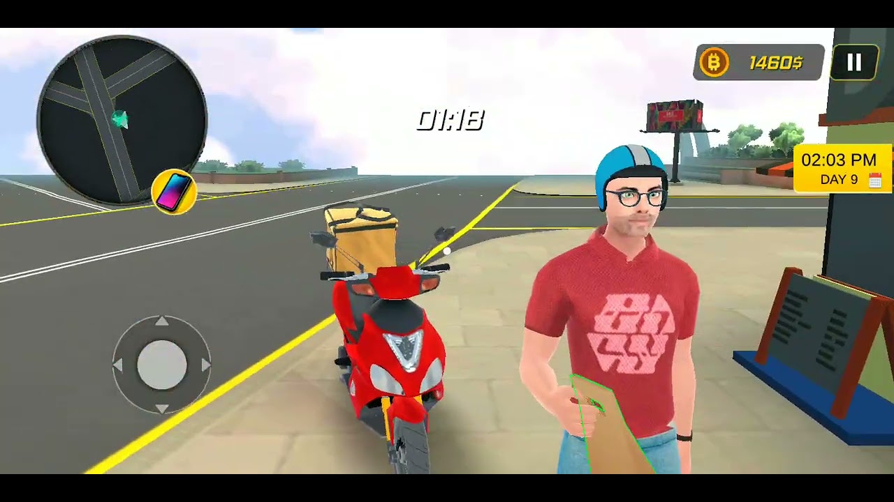  One Day As Pizza Delivery Boy|| #stimulated #fooddeliverygame