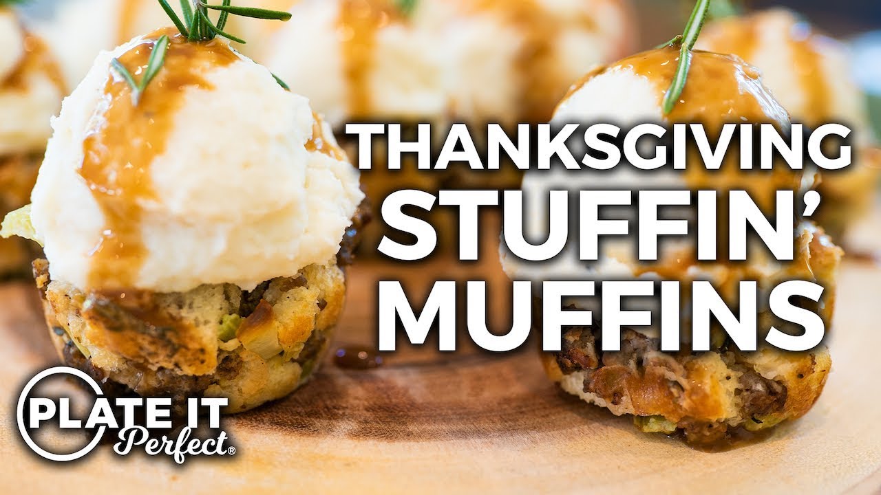 Thanksgiving Stuffin' Muffins *EASY & DELICIOUS* | Plate It Perfect