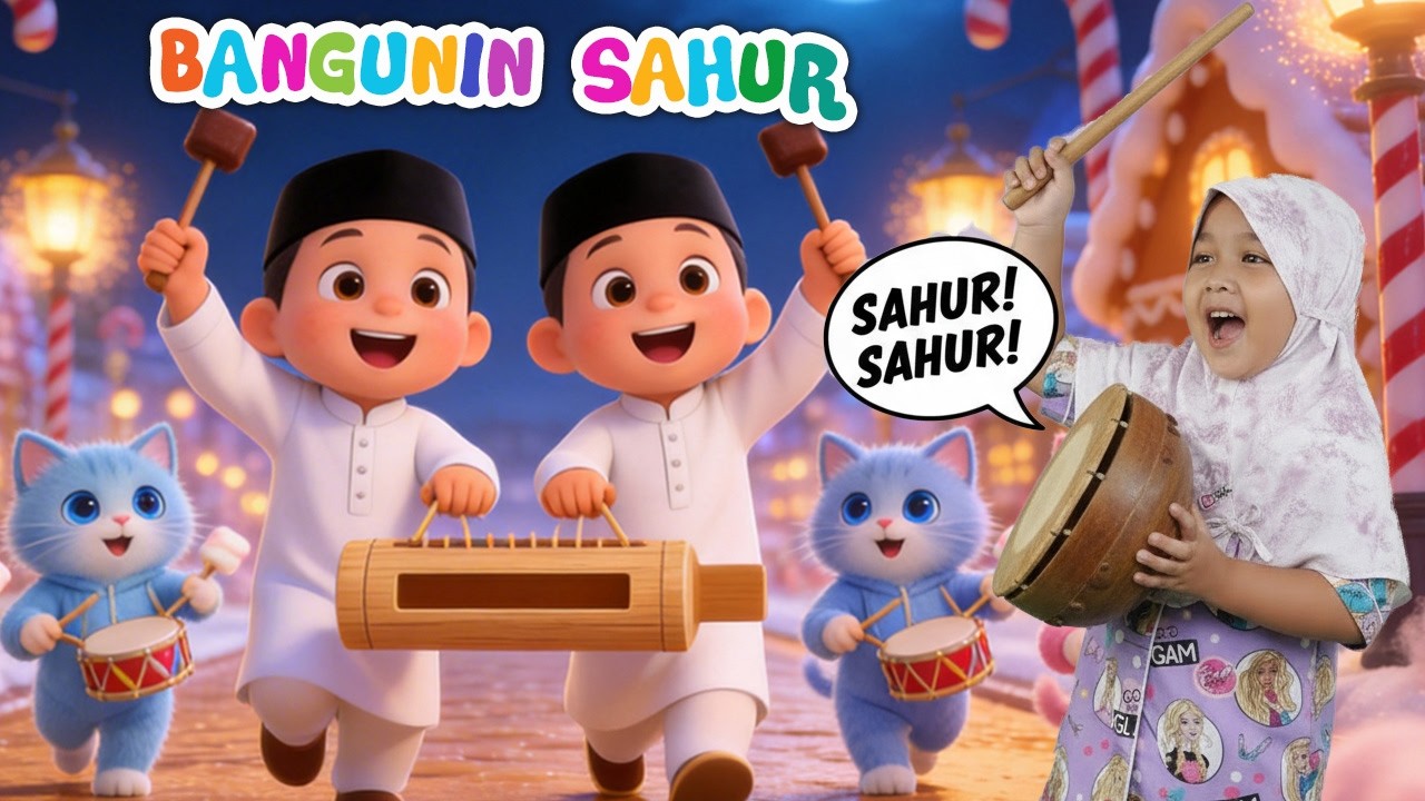 LAGU ANAK BANGUNIN SAHUR  | LAGU ANAK RAMADHAN TERBARU