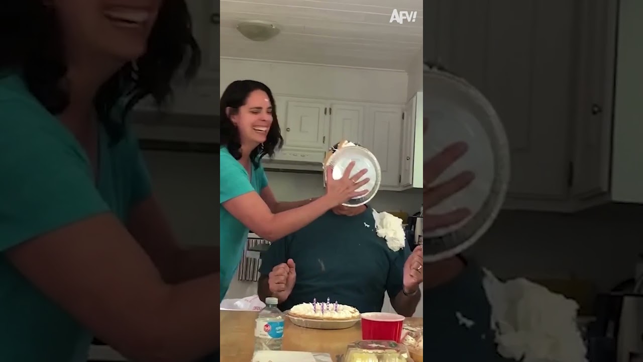 Pie in the face for my birthday? I've always wanted that! #shorts