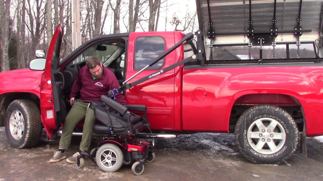Glide 'n Go, Scooter/ wheelchair lift entering 2013 GMC Sierra - Exterior