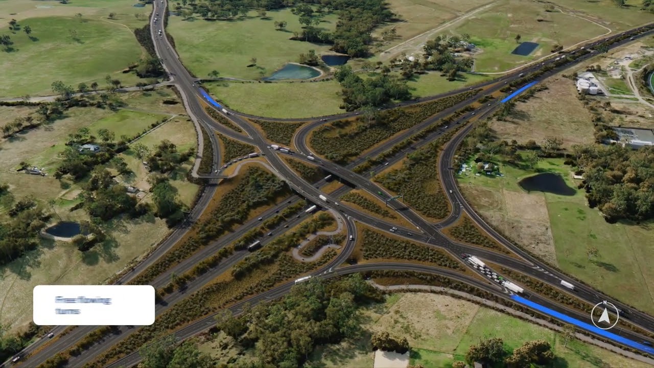 Overview of western section of the Picton Road upgrade