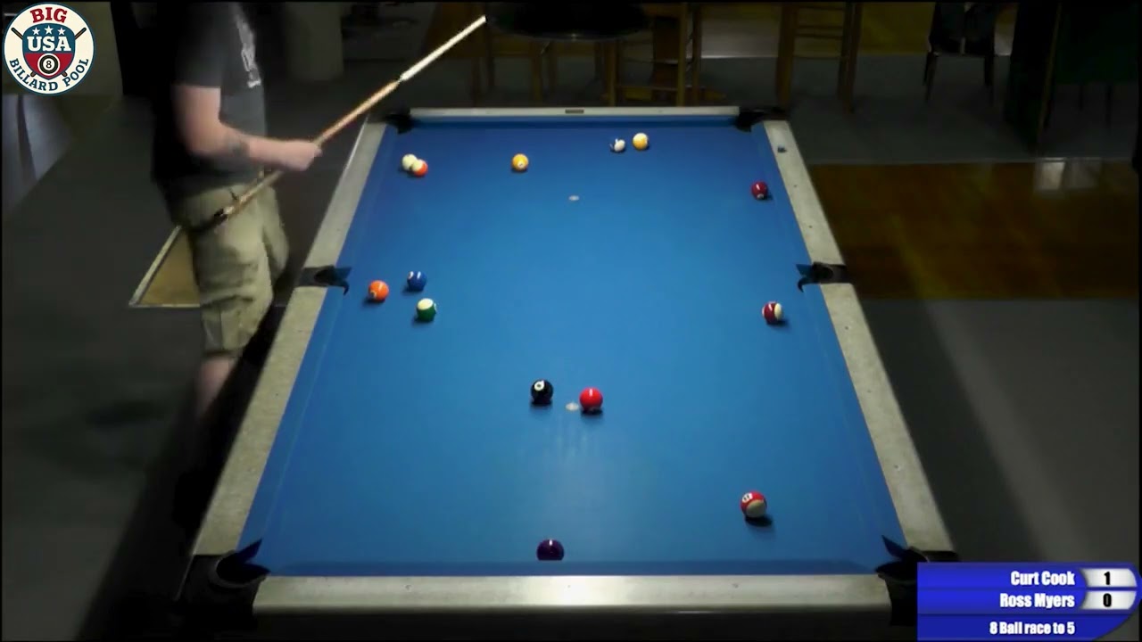 Curt Cook vs Ross Myers | 8 Ball | Race to 5 | Match 1