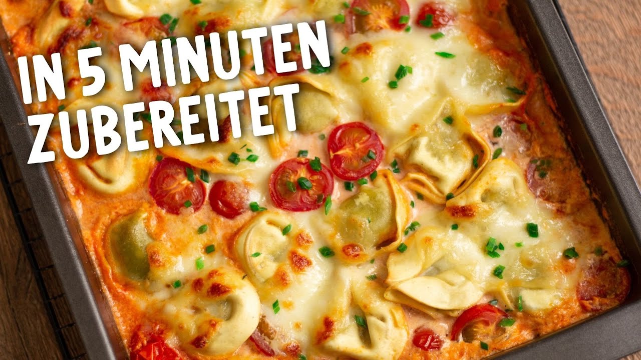TORTELLINI AUFLAUF: einfacher & leckerer geht’s nicht! (vegetarisches Rezept)