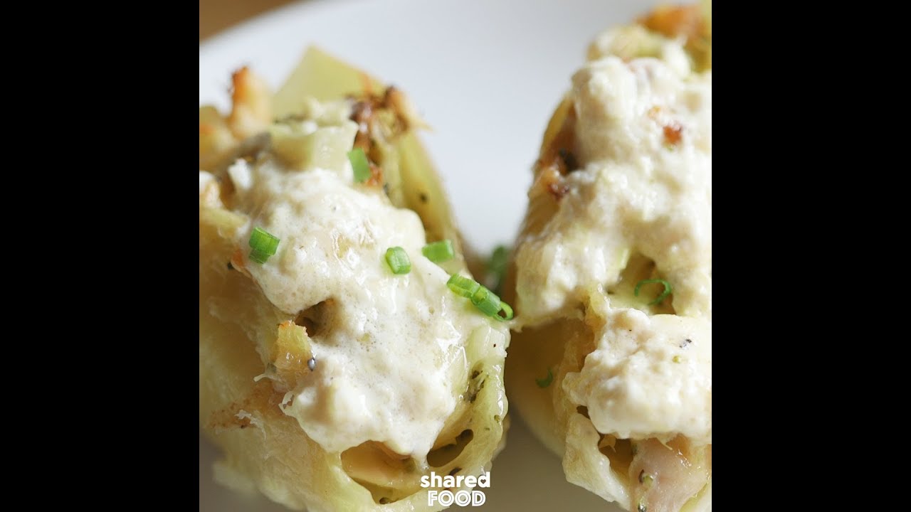Creamy Alfredo Stuffed Shells