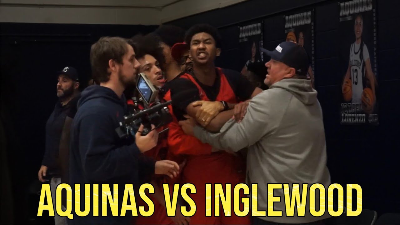 Aquinas vs Inglewood 🏀 Brooklyn Ross COMEPETES with 5 ⭐️ Jason Crowe Jr. 👀 CRAZY ending 😱 
