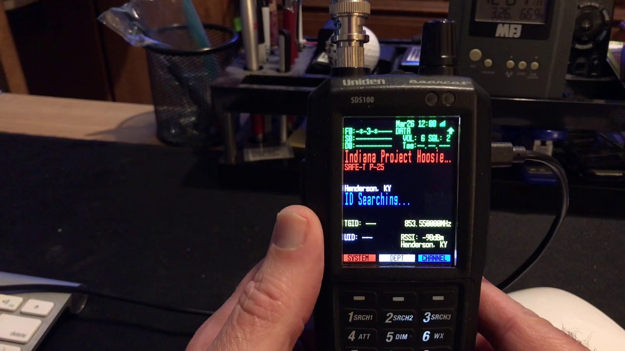 sds 100 talk group id search mode