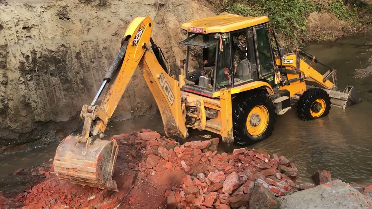 JCB Backhoe Working Mood New Video @droneplanet2040