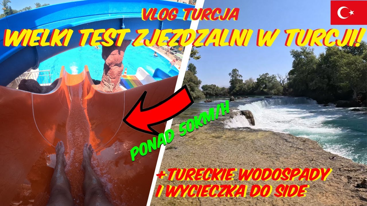 WIELKI TEST ZJEŻDŻALNI W TURCJI  + WYCIECZKA DO SIDE I REJS STATKIEM - VLOG TURCJA 2024