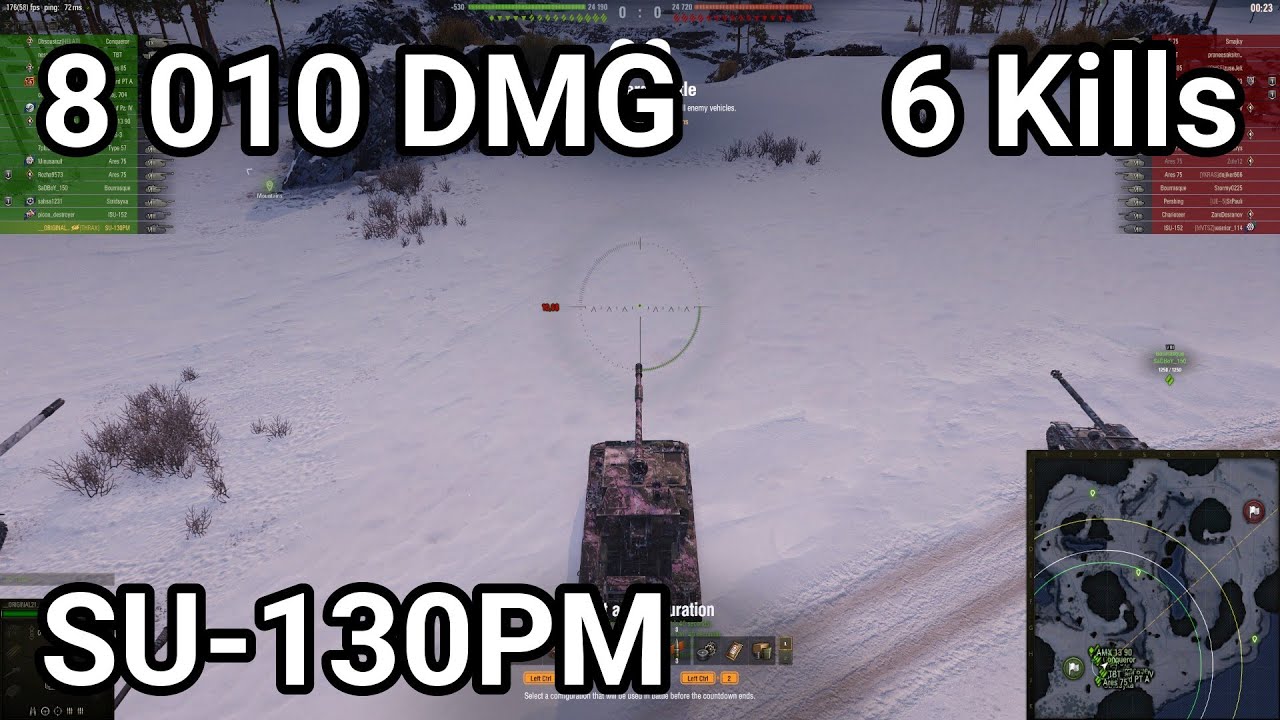 SU-130PM - 8 010 damage / 6 kill