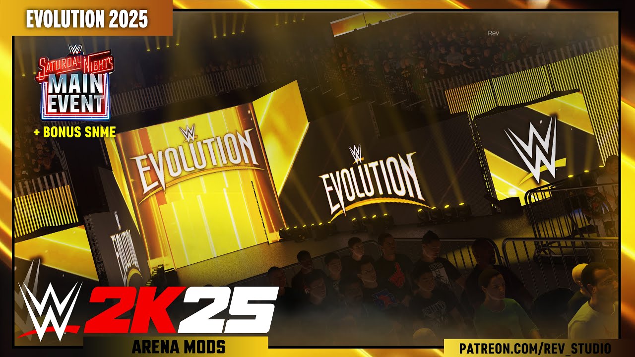 WWE 2K25 : EVOLUTION 2025 & SNME 40th from State Farm Arena | ARENA MODS
